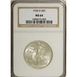 1934-D 50C MS64 NGC