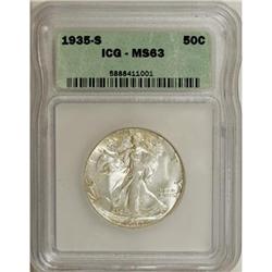 1935-S 50C MS63 ICG