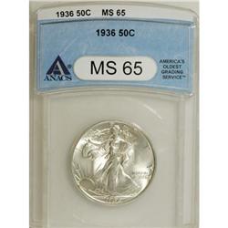 1936 50C MS65 ANACS