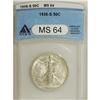 Image 1 : 1936-S 50C MS64 ANACS