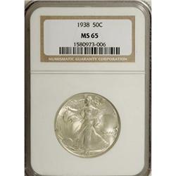 1938 50C MS65 NGC
