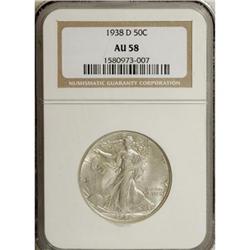 1938-D 50C AU58 NGC