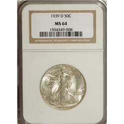 1939-D 50C MS64 NGC