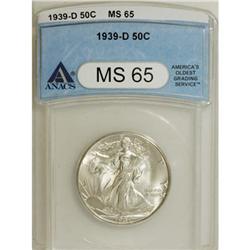 1939-D 50C MS65 ANACS