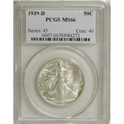1939-D 50C MS66 PCGS