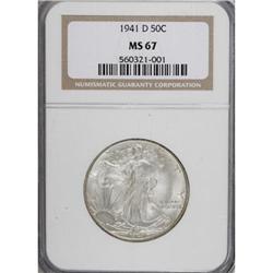 1941-D 50C MS67 NGC