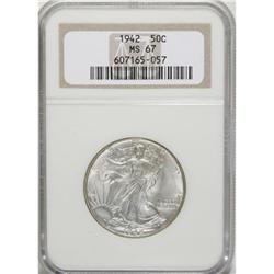 1942 50C MS67 NGC