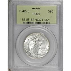 1942-D 50C MS63 PCGS