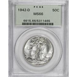 1942-D 50C MS66 PCGS
