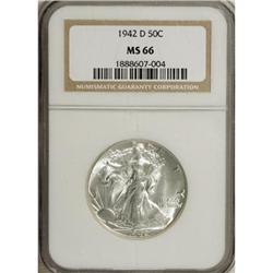 1942-D 50C MS66 NGC