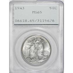 1943 50C MS65 PCGS