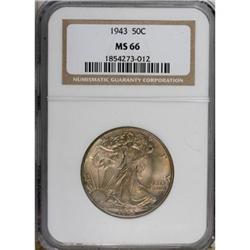 1943 50C MS66 NGC