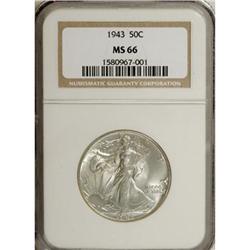 1943 50C MS66 NGC