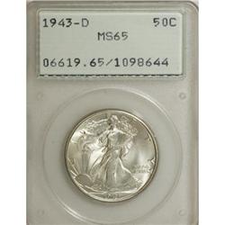 1943-D 50C MS65 PCGS