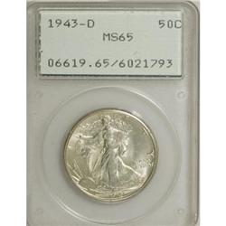 1943-D 50C MS65 PCGS