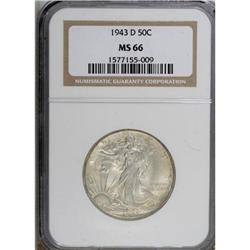1943-D 50C MS66 NGC