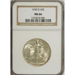 1943-D 50C MS66 NGC