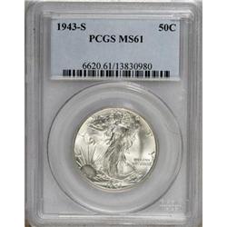 1943-S 50C MS61 PCGS