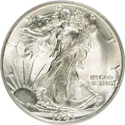 1943-S 50C MS64 PCGS