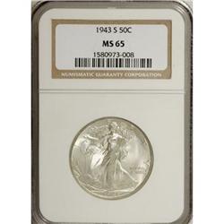 1943-S 50C MS65 NGC