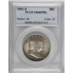 1951-S 50C Full Bell Lines MS65 PCGS