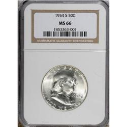 1954-S 50C MS66 NGC