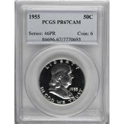 1955 50C Cameo PR67 PCGS