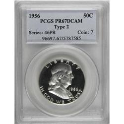 1956 50C Type Two Deep Cameo PR67 PCGS