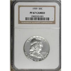 1959 50C Cameo PR67 NGC
