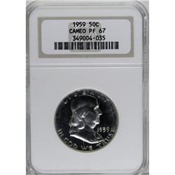 1959 50C Cameo PR67 NGC