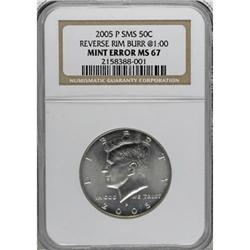 2005-P 50C Satin Finish MS67 NGC