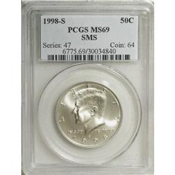 1998-S 50C SMS MS69 PCGS