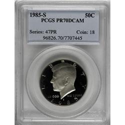 1985-S 50C Deep Cameo PR70 PCGS