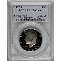 1987-S 50C Deep Cameo PR70 PCGS