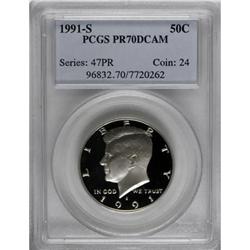 1991-S 50C Deep Cameo PR70 PCGS