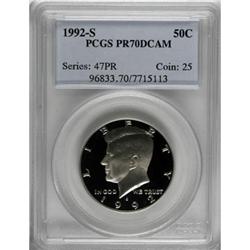 1992-S 50C Clad Deep Cameo PR70 PCGS