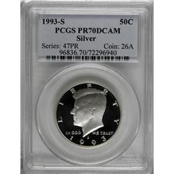 1993-S 50C Silver Deep Cameo PR70 PCGS