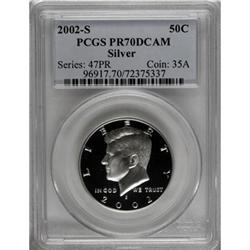 2002-S 50C Silver Deep Cameo PR70 PCGS