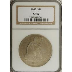 1845 $1 XF40 NGC