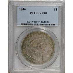 1846 $1 XF40 PCGS