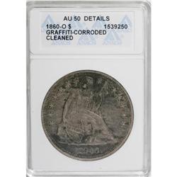 1860-O $1 AU50 ANACS