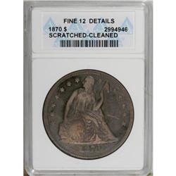 1870 $1 F12 ANACS