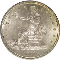 1877-S T$1 Chop Mark MS63 PCGS