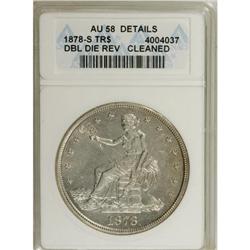 1878-S T$1 AU58 ANACS 