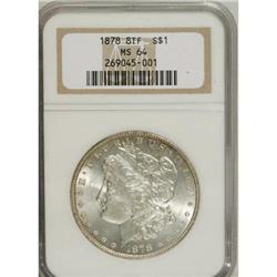 1878 8TF $1 MS64 NGC