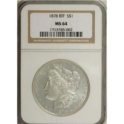 1878 8TF $1 MS64 NGC