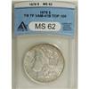 Image 1 : 1878 7/8TF $1 Strong MS62 ANACS