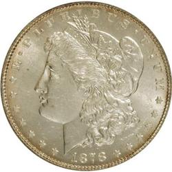 1878 7/8TF $1 Strong MS63 ICG
