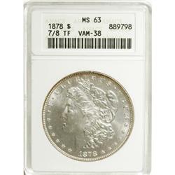 1878 7/8TF $1 Strong MS63 ANACS