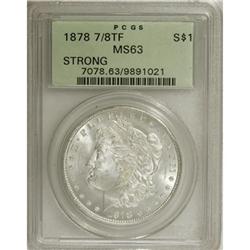 1878 7/8TF $1 Strong MS63 PCGS